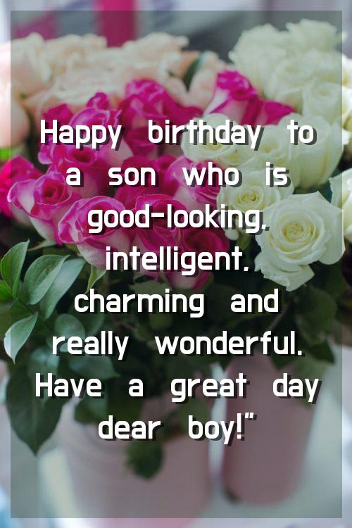 happy birthday message to my son